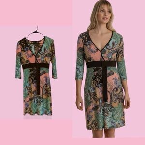 Rue21 Colorful Paisley Long Sleeve Dress